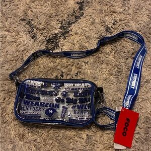 Kentucky Wildcats Clear Crossbody Bag with Blue Accents